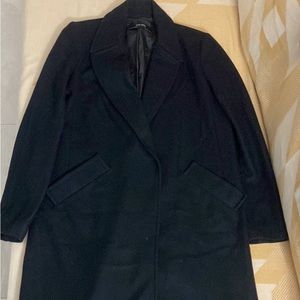 Zara long black coat